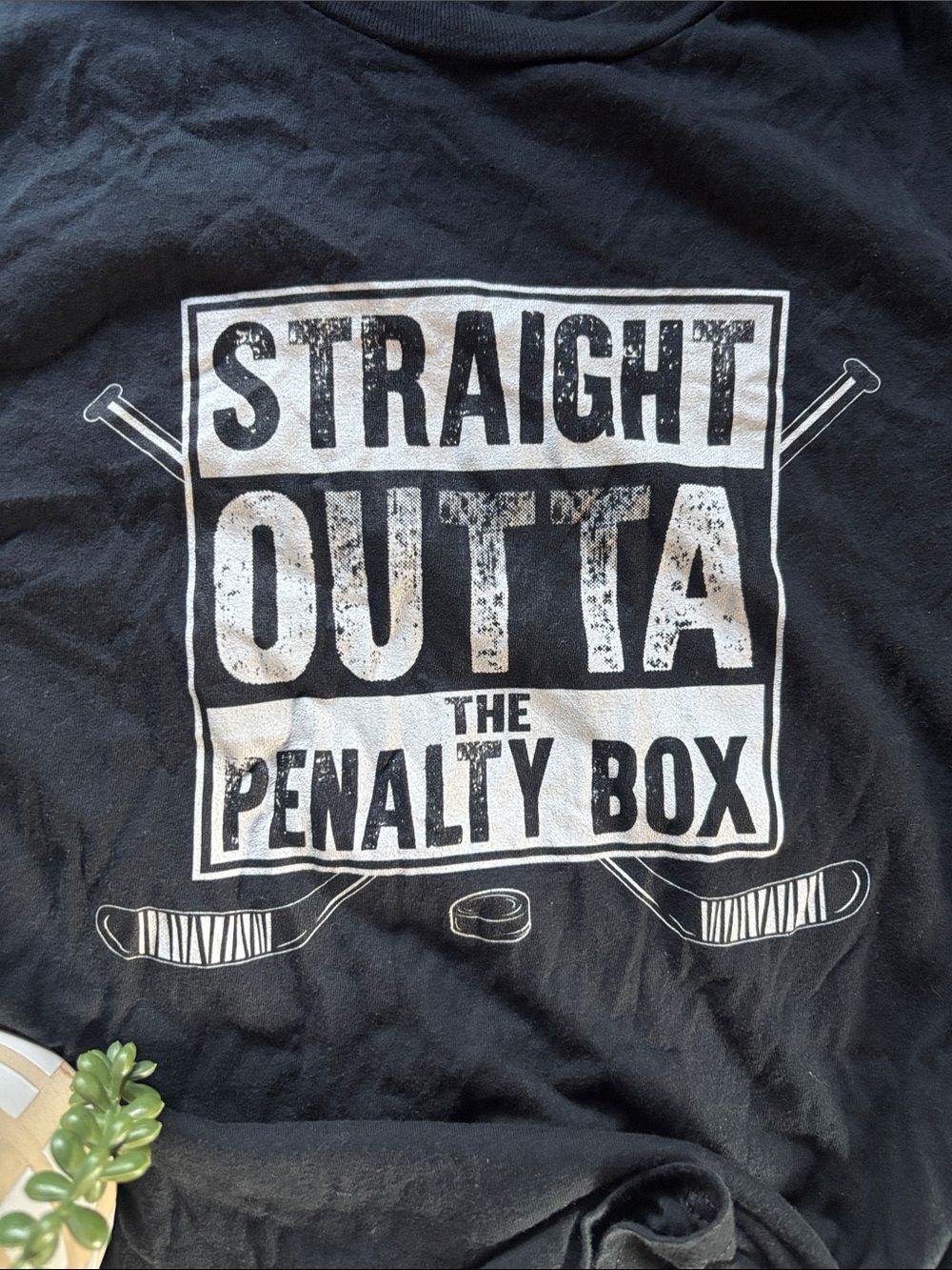 Bauer Black Short-Sleeve 'Straight Outta The Penalty Box' Graphic Tee - Picture 2 of 6